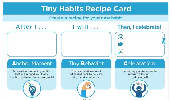 Tiny habits card